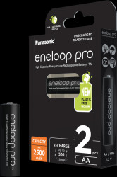 PHR3UWXB-2BP-NEU eneloop pro, NiMh battery, AA (Mignon), 2500 mAh, 2 pcs.