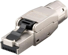 RJ45 złącze CAT 8.1, ekranowane STP, do montażu bez użycia narzędzi, 61130