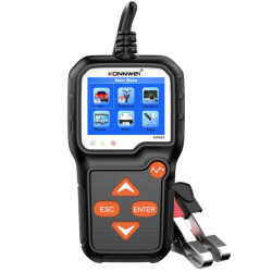 Tester akumulatorów 6-16V KW650 Menu PL, 6V 12V Konnwei, miernik baterii akumulatora