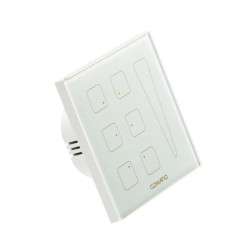 Wyłącznik dotykowy szklany panel sterujący DALI-2 IQswitch.106RS biały Comatiq