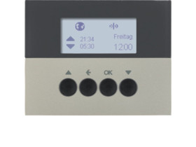 BERKER K.5 KNX RF quicklink Wyłącznik żaluzjowy czasowy stal lak 85745173 HAGER