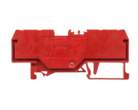 Złączka szynowa 4-przewodowa 2,5mm2 czerwona 280-830