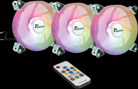88885530 Inter-Tech RS-06 RGB fan set, 3x 120 mm