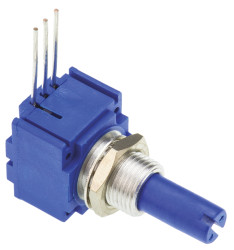 Potencjometr 10kΩ typ Obrotowy Bourns średnica wału 6,35 mm 0.5W długość wału 22.2mm Montaż panelowy, Przewlekany