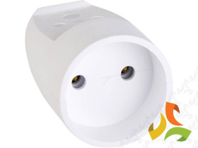 Gniazdo przenośne bez uziemienia białe