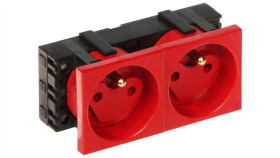 Gniazdo Podwójne Data Z Kluczem Uprawniającym Gn-Data-2P/Ls System 45