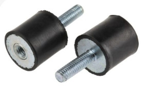 Mocowanie antywstrząsowe, M6, Ø 20mm, materiał: Guma naturalna 60Shore A, RS PRO