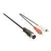 Przyłącze DIN 5 wtyk - 2xRCA wtyk 1m - VALUELINE