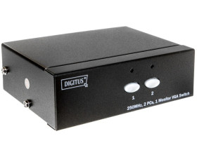 Przełącznik/Switch VGA 250MHz, 1280x1024p, 1/2-portowy DS-44100-1