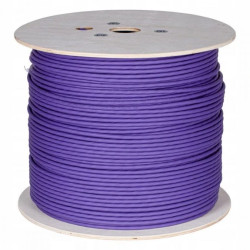 Kabel teleinformatyczny F/FTP kat.6A wewnętrzny B2ca LSZH fioletowy NEKU /500m/