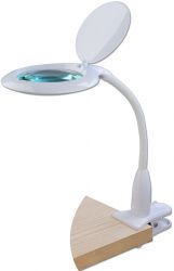 Lampa z lupą 5D x30 LED SMD z klipsem do blatu
