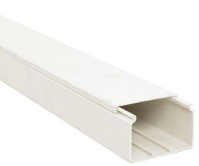 Koryto kablowe szerokość 90 mm głębokość 40mm typ Koryto przemysłowe Planet-Wattohm PVC Zamknięty Biały