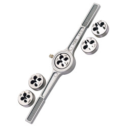 Draper 79197 6 Piece Circular Metric Die and Holder Set