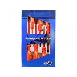 Zestaw wkrętaków dla elektryka 1000V 8 elementowy 99.112