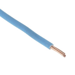 Przewód montażowy 2,5 mm² Niebieski RS PRO LSNH EI5 450 V DC, 750 V AC dł. 100m 7/0,67 mm 90°C BS EN 50525-3-41:2011