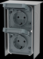 12299555 Stainless steel pillar B 1.2, 2 outlets