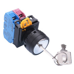 YW1K-3AE11N2 22mm 3 Position Maintained Key Switch 1NO-1NC IP65 IDEC