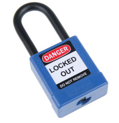 Blokada Blokada bezpieczeństwa RS PRO Niebieski długość pałąka: 38mm zamki: 1