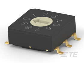 Przełącznik obrotowy 10-pozycyjny 10P SMD 20 mA -40 → +85°C