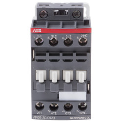 Stycznik 230 V AC ABB styki: 3 4 kW 9 A 3NO Montaż na szynie DIN Śruba 1SBL137001R1301 AF09-30-01-13