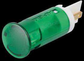 QS121XXG24 Indicator LED, 24 V DC, 12 mm, FASTON, green