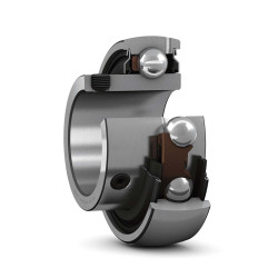 Wkładka do zespołu łożysk, Stal nierdzewna, śr. wewn.: 20mm, śr. zewn.: 47mm, obc. stat.: 6550N, obc. dyn.: 12700N