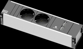 912.0156 CONI 2x protective contact 1x USB Charger