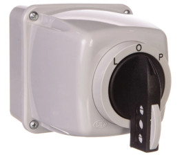 Łącznik krzywkowy L-0-P 3P 16A na kłódkę IP65 Łuk 16-43/5 921668
