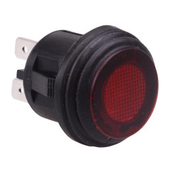 Red On-Off 12V illuminated Push Button Switch 20A