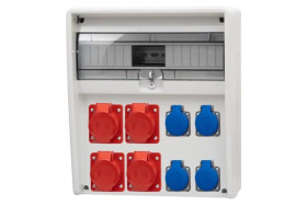 Rozdzielnica ULISSE 17M - gniazda 2x16A 5p, 2x32A 5p, 4x230V /17 modułów/