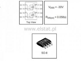IRF 7316 2xP-Ch MOSFET SO8 30V 4,9A