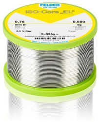 Solder, lead-free, Sn99Ag0.3Cu0.7NiGe, Ø 0.75 mm, 500 g, 5520810730