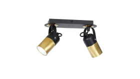 Lampa Sufitowa Wilson Black 2Xgu10 Mlp4851 Milagro