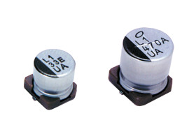 Aluminiowy kondensator elektrolityczny 22μF 35V dc SMD Nichicon 6.3 x 5.8mm