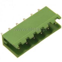 Listwa montaż. prosta 6-zacisk. męska r = 5,08