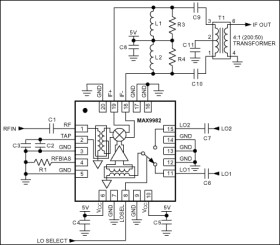 825MHz to 915MHz, SiGe High-Linearity Active Mixer