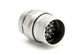 Złącze wielostykowe przemysłowe 17-pinowe M23 Montaż na kablu Gniazdo Amphenol Industrial