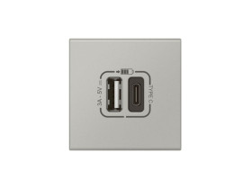 MOSAIC Gniazdo USB typ A + typ C z szybkozłączem 079293L LEGRAND