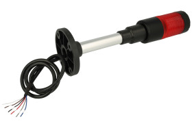 Kolumna sygnalizacyjna; HBJD-40ADB1R24B; buzzer ciągły i przerywany; światło przerywane; światło ciągłe; 1 warstwa; czerwony; LE