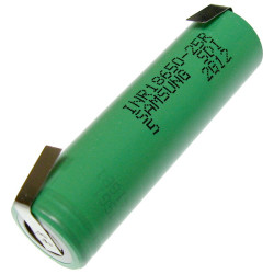 Akumulator do pak.INR18650-25RZB 3,7V z blaszkami Li-ION 2500mAh 64x18