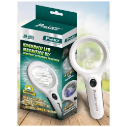 Lupa 2,5/6x z podświetleniem LED+UV PROSKIT MA-029