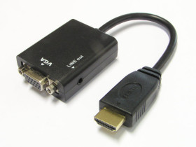Konwerter adapter HDMI do VGA + audio (HDMI2VGA)