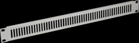 691265NPF.GR 19" blind plate, perforated, 1RU, RAL7035