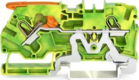 2-wire protective earth terminal, spring-clamp connection, 0.5-6.0 mm², 1 pole, green-yellow, 2104-1207