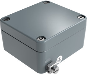 Aluminum EX enclosure, (L x W x H) 64 x 58 x 34 mm, gray (RAL 7001), IP66, 250606030