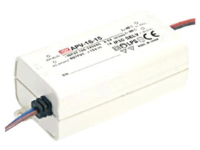 APV-16-24 Zasilacz impulsowy, LED, 16W, 24VDC, 0,67A, 90÷264VAC, 127÷370VDC