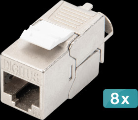 DN-93615-8 Cat.6a Keystone module, shielded, 8 pieces