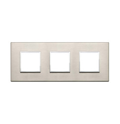 Ramka ozdobna Eikon Evo, 2+2+2M, Neutra, Bronze, 21644.04