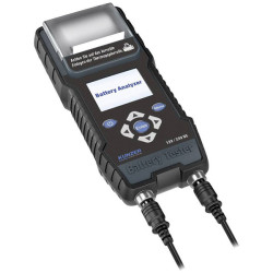 Kunzer BA1224 Battery Tester, 24V/12V, Fast Results, Integrated Printer