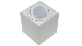 Oprawa Sufitowa Febe White Ruchoma Kwadrat Alumini